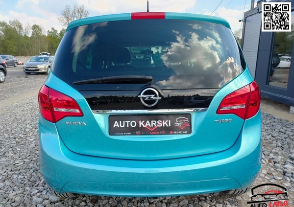 Opel Meriva cena 21500 przebieg: 202452, rok produkcji 2010 z Jeziorany małe 742